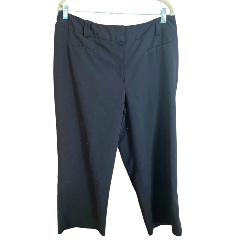 Larry Levine Black Cropped Stretch Pants 14‎